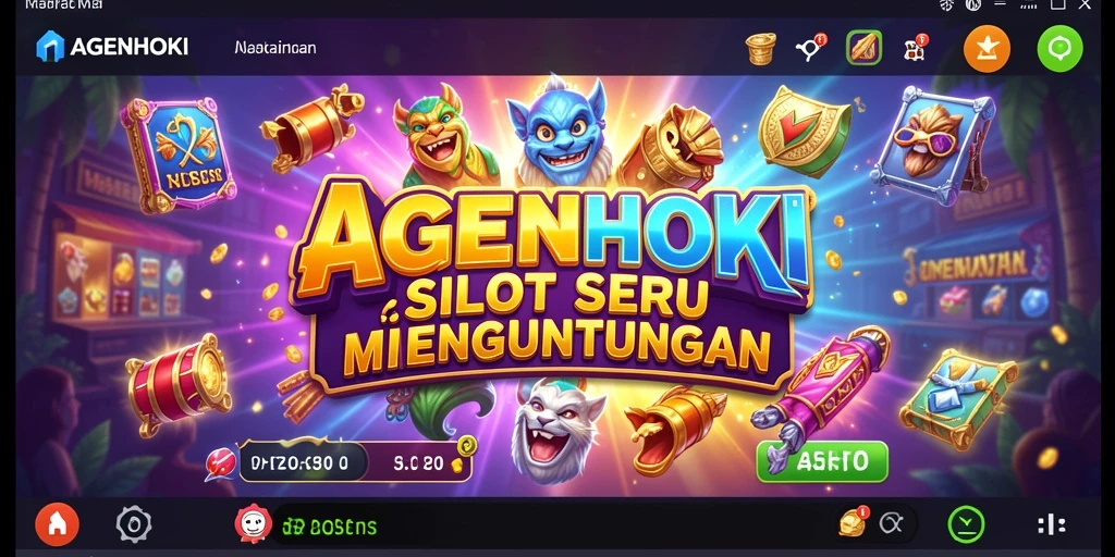 Tampilan gameplay AGENHOKI yang menarik dan penuh warna.