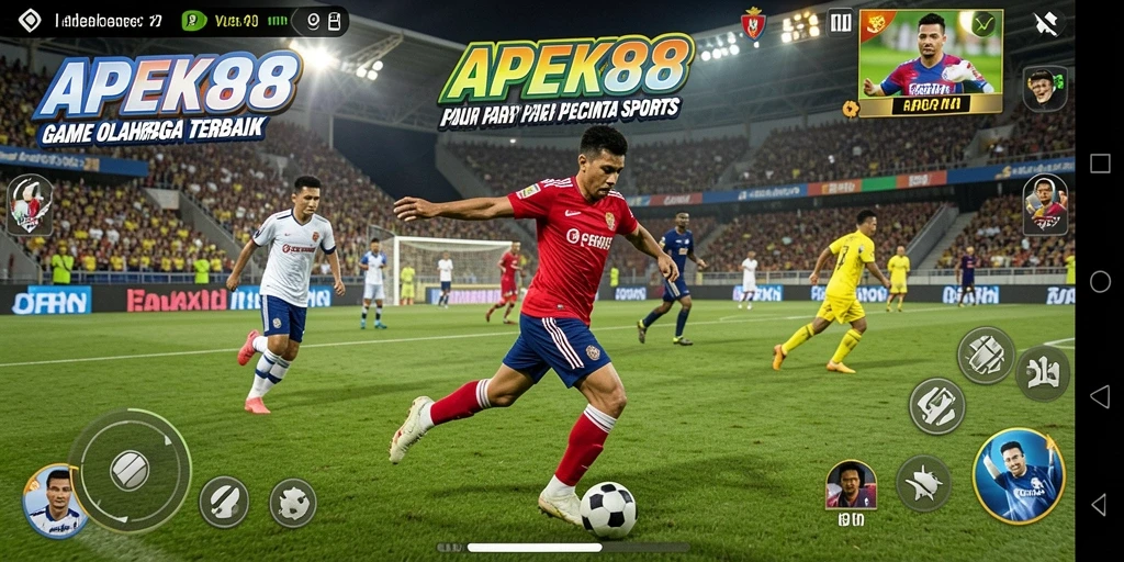 Screenshot gameplay APEK88 menampilkan aksi seru dalam olahraga.