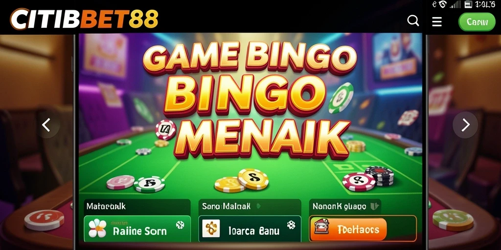 Tampilan gameplay seru dalam CITIBET88 dengan suasana Bingo yang menegangkan.