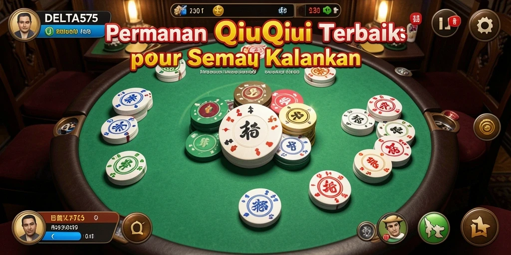 Tampilan menarik dari gameplay DELTA575 saat bermain QiuQiu.