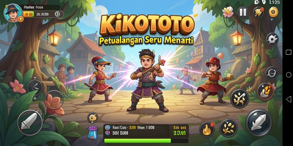 Tampilan gameplay KIKOTOTO yang memikat dan mengasyikkan.