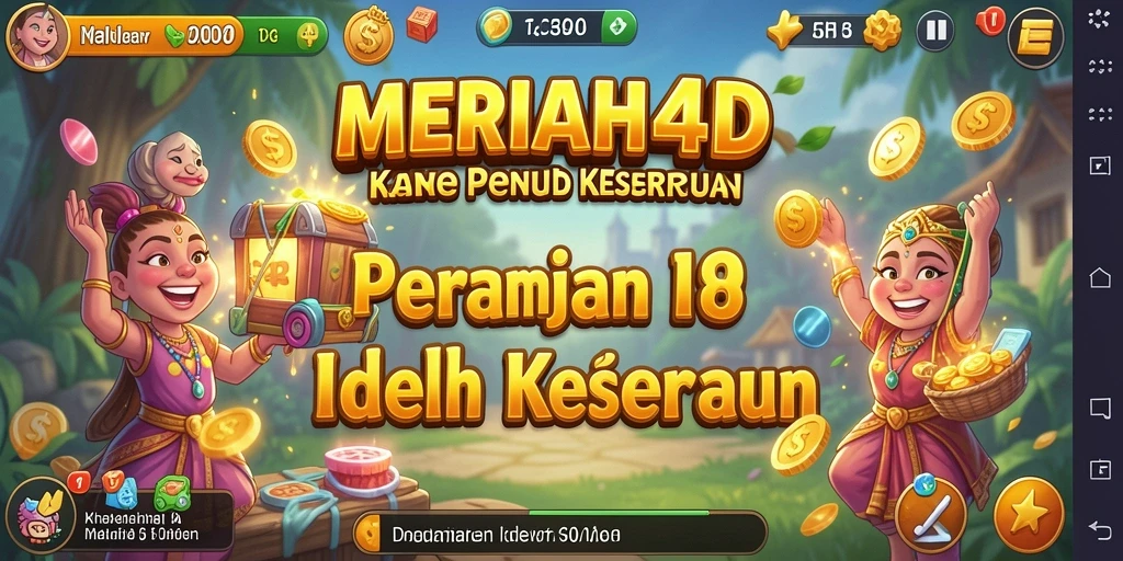 Tampilan menarik dari gameplay Idle MERIAH4D yang penuh warna.