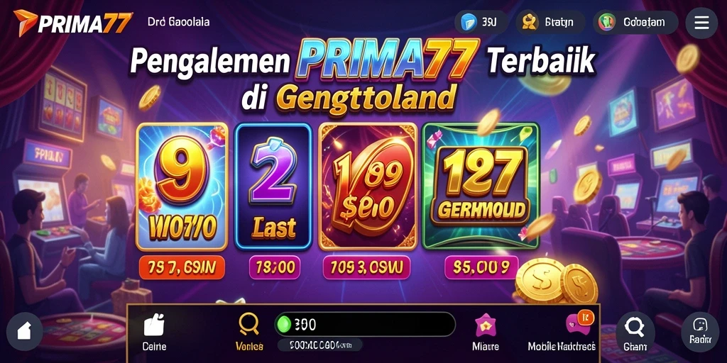 Screenshot gameplay PRIMA77 yang penuh warna dan dinamis.