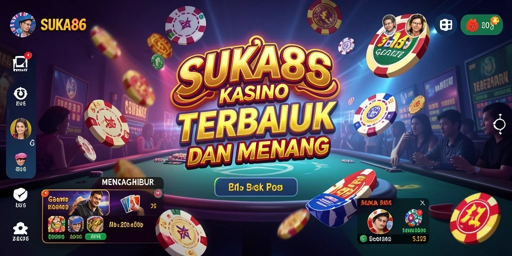 Tampilan gameplay Kasino yang menegangkan dan penuh warna.