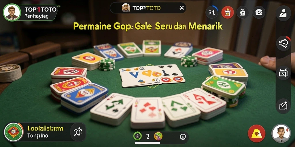 Menampilkan gameplay seru Gaple di TOP1TOTO.