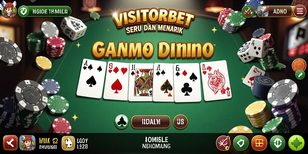 Tampilan gameplay seru di VISITORBET dengan aksi domino yang menarik.